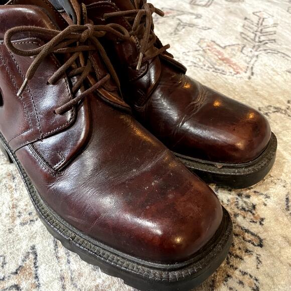 VTG Pelle Pelle Marc Buchanan Y2K Brown Leather Chukka Boots MENS SZ 9 Chunky